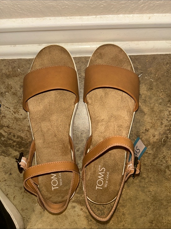 Toms Shoes - TOMS Women’s Brown Open-Toe Slingback Sandals